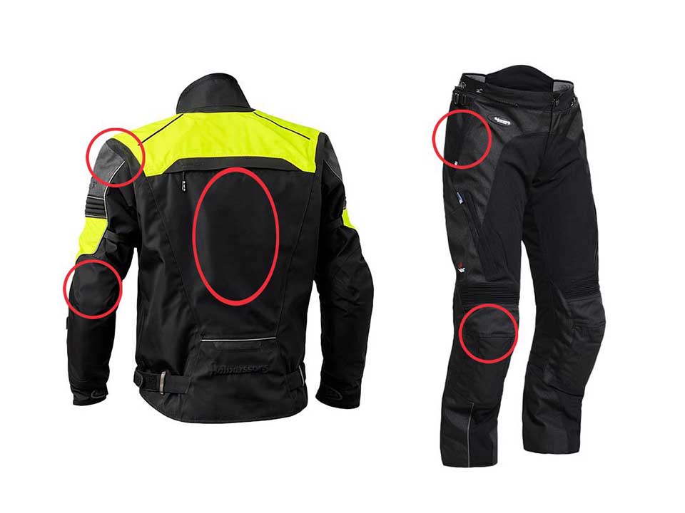 ajoasusta on osoitettu kohdat, joilta vaaditaan eniten kestävyyttä