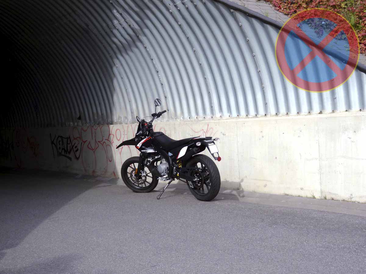 kielletylle alueelle pysäytetty mopo