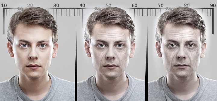 mieskuski eri ikäisinä esitettynä