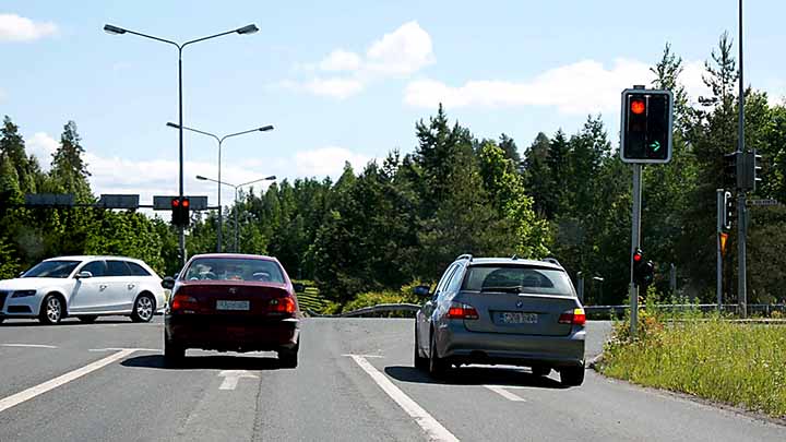 näkymä liikenteessä