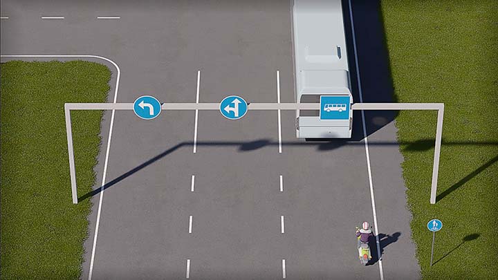 mallinnettu kuva liikennetilanteesta