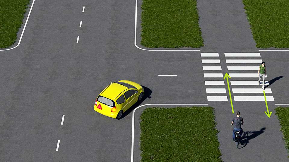 mallinnettu liikennetilanne