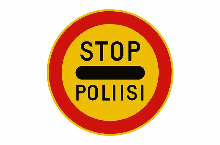 liikennemerkki: stop | poliisi